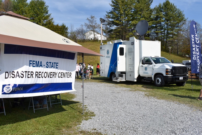 Pop-up FEMA Disaster Recovery Center at Bland County Festival