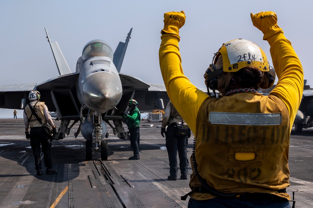 Abraham Lincoln conducts routine flight operations