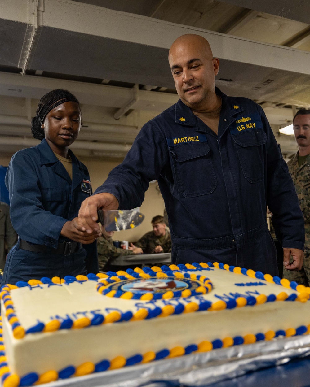 Wasp Amphibious Ready Group Celebrates Navy's 249th Birthday