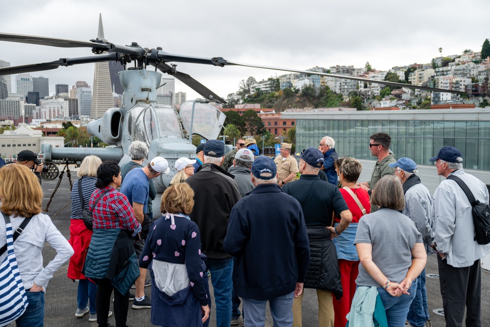 Veterans tour USS Somerset during San Francisco Fleet Week
