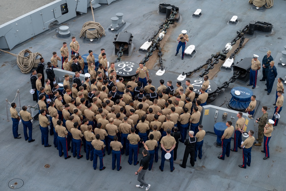 Sergeant Major of the Marine Corps visits USS Somerset