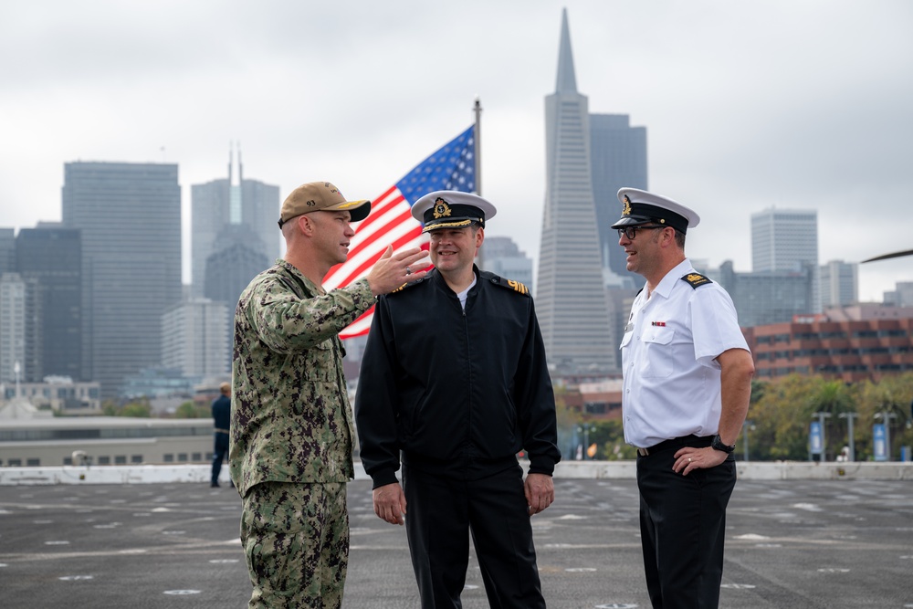 Royal Canadian Navy tours USS Somerset during San Francisco Fleet Week