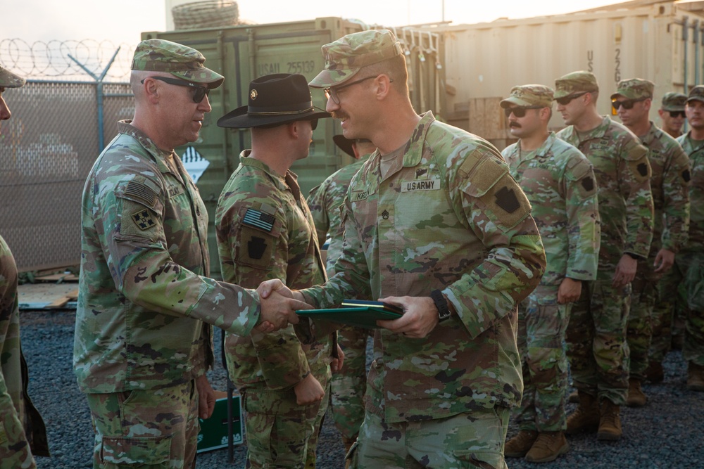 Apache Troop End of Tour Awards
