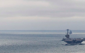 Truman Strike Group Transits Strait of Dover for the North Sea