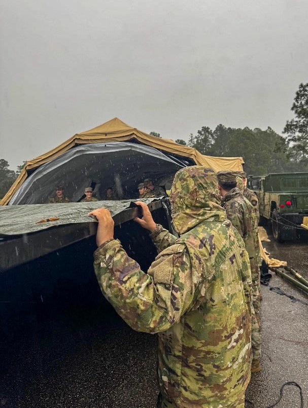 146th Expeditionary Signal Battalion supports out-of-state reinforcements against Hurricane Milton