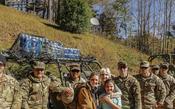Soldiers assigned to Joint Task Force - Civil Support work to deliver supplies and resources to local families
