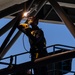 Wasp Sailors Weld Aircraft Elevator During MDVR