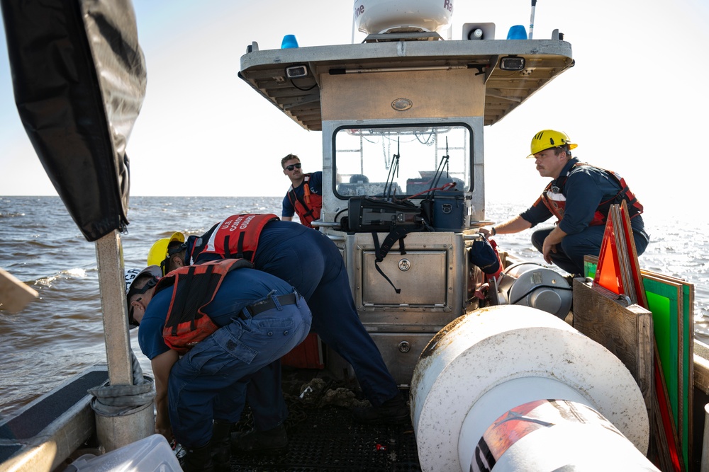 U.S. Coast Guard crews respond to Hurricane Milton near St. Petersburg, Florida