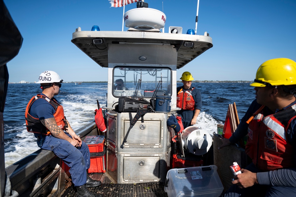 U.S. Coast Guard crews respond to Hurricane Milton near St. Petersburg, Florida