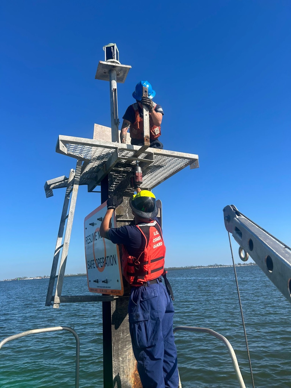 Coast Guard Aids to Navigation Teams join forces following Hurricane Milton