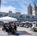 Navy Band Southwest's Prevailing Winds Quintet performs at the SF Ferry Building