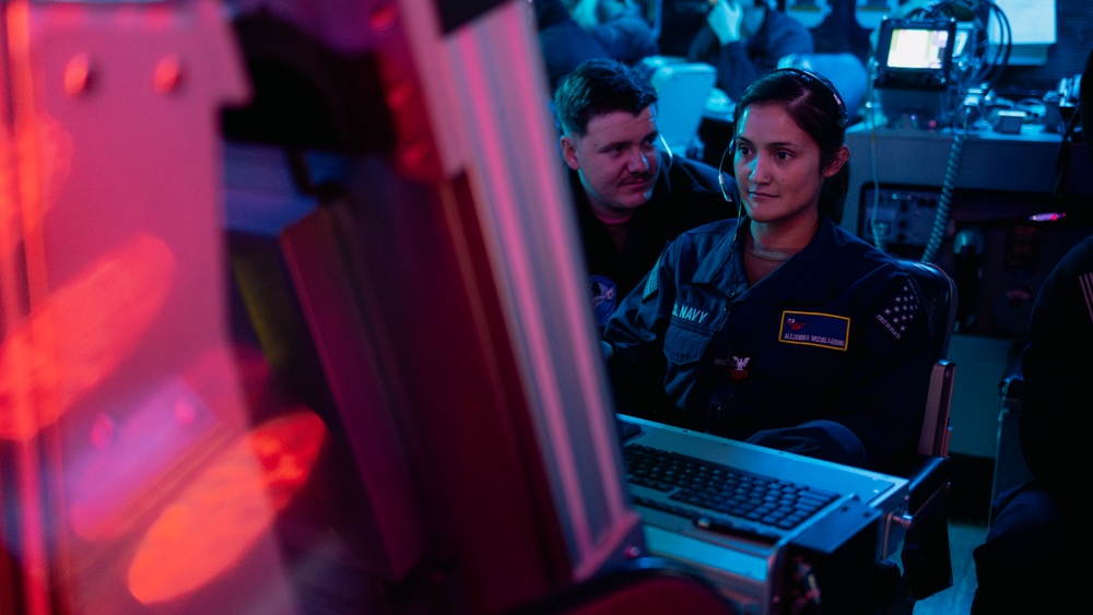 Sailors Man Air Traffic Control Stations aboard USS George Washington