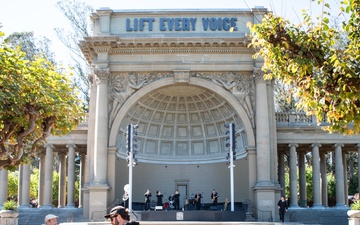 Navy Band Southwest's 32nd Street Brass Band performs in Golden Gate Park