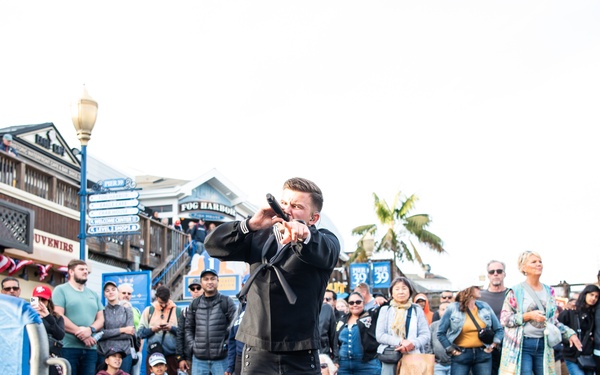 Navy Band Southwest's Destroyers perform at Pier 39