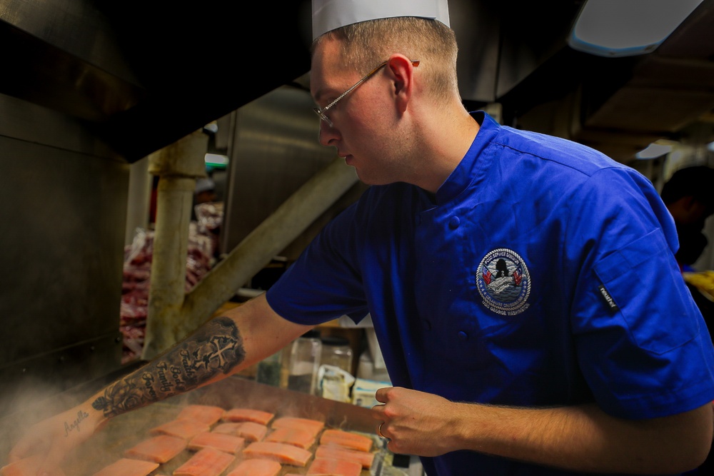 George Washington's General Mess Prepares for Navy's 249th Birthday