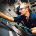 Information Systems Technicians install network cables aboard USS George Washington