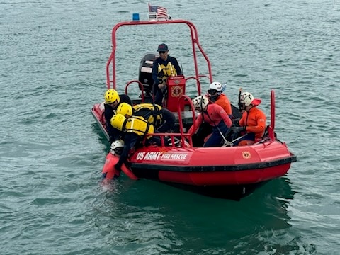 U.S. Army Garrison Okinawa Firefighters Host Joint Water Rescue Training Event