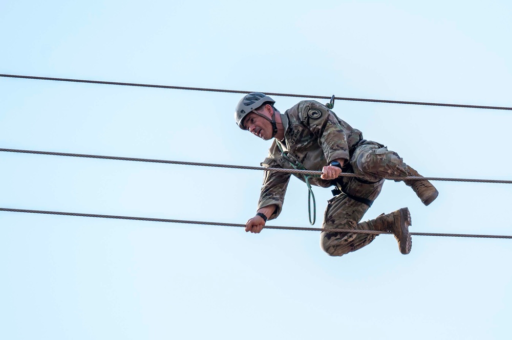 U.S. military members participate in French Desert Commando Course