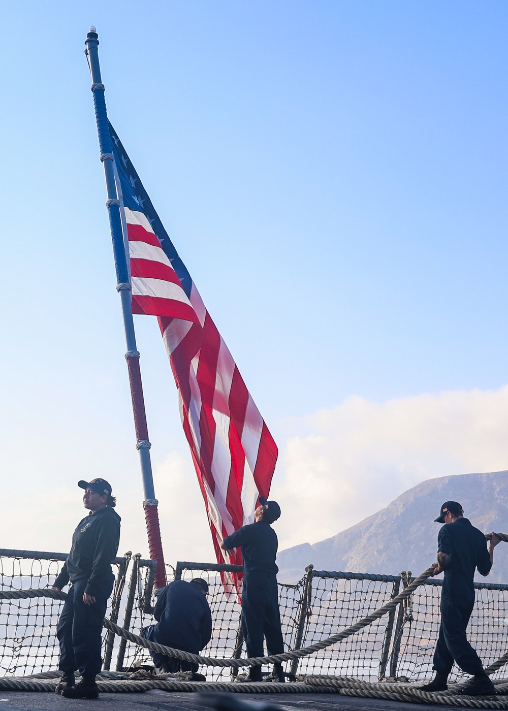 USS Bulkeley ports in Souda Bay, Greece