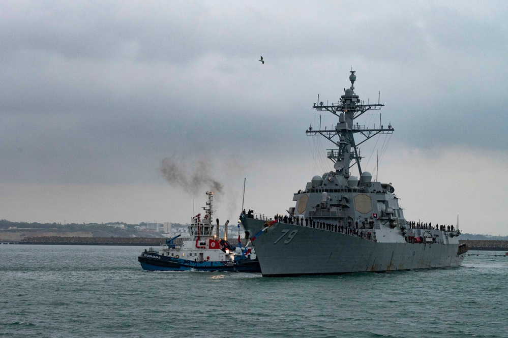 USS Oscar Austin homeport shifts to NAVSTA Rota