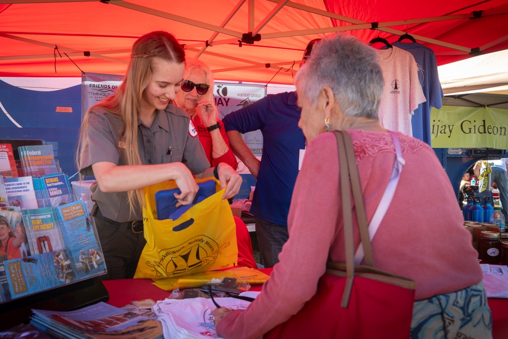 Carters Lake Park Rangers and Volunteers Set Up Shop at the Georgia Apple Festival