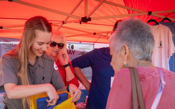 Carters Lake Park Rangers and Volunteers Set Up Shop at the Georgia Apple Festival