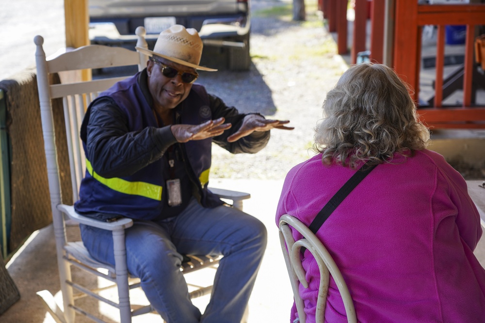 FEMA Disaster Survivor Assistance Team at Fender's Farm