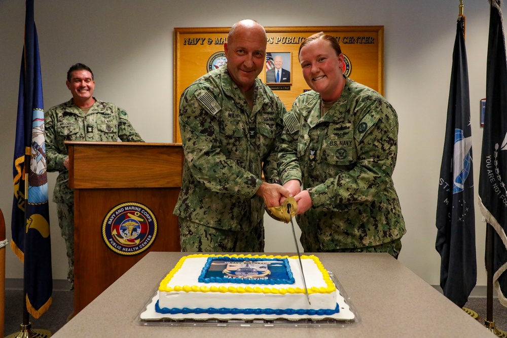 Navy and Marine Corps Force Health Protection Command holds a Cake Cutting Ceremony for the U.S. Navy’s 249th Birthday