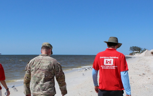 USACE conducts Florida beach project assessments post-USACE conducts Florida beach assessments post - Hurricane Milton