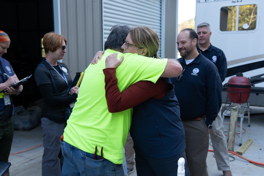 FEMA Administrator Meets Local Disaster Survivors and Surveys Damage
