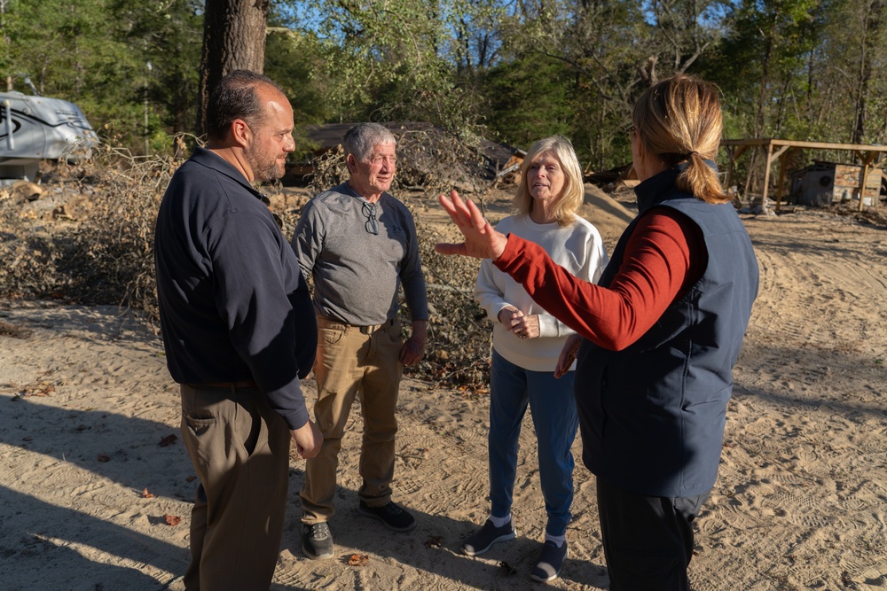 FEMA Administator Meets Local Disaster Survivors and Surveys Damage