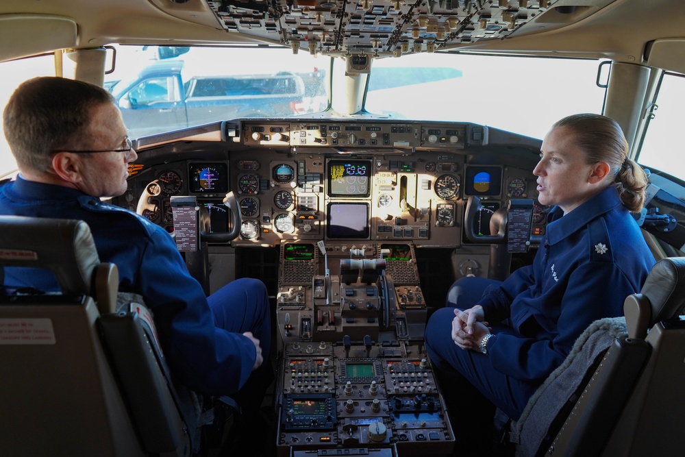 Gen. John Lamontagne visits the 89th Airlift Wing