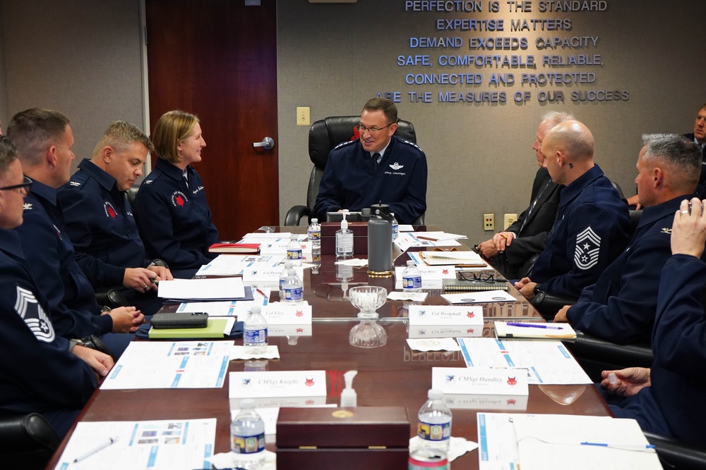 Gen. John Lamontagne visits the 89th Airlift Wing