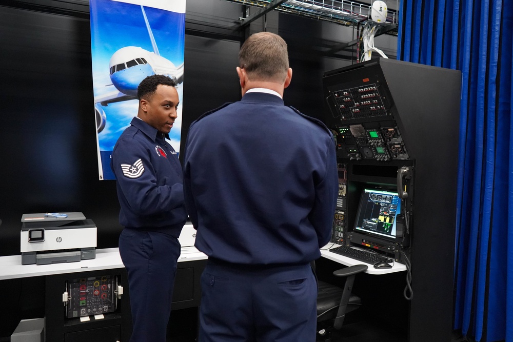 Gen. John Lamontagne visits the 89th Airlift Wing