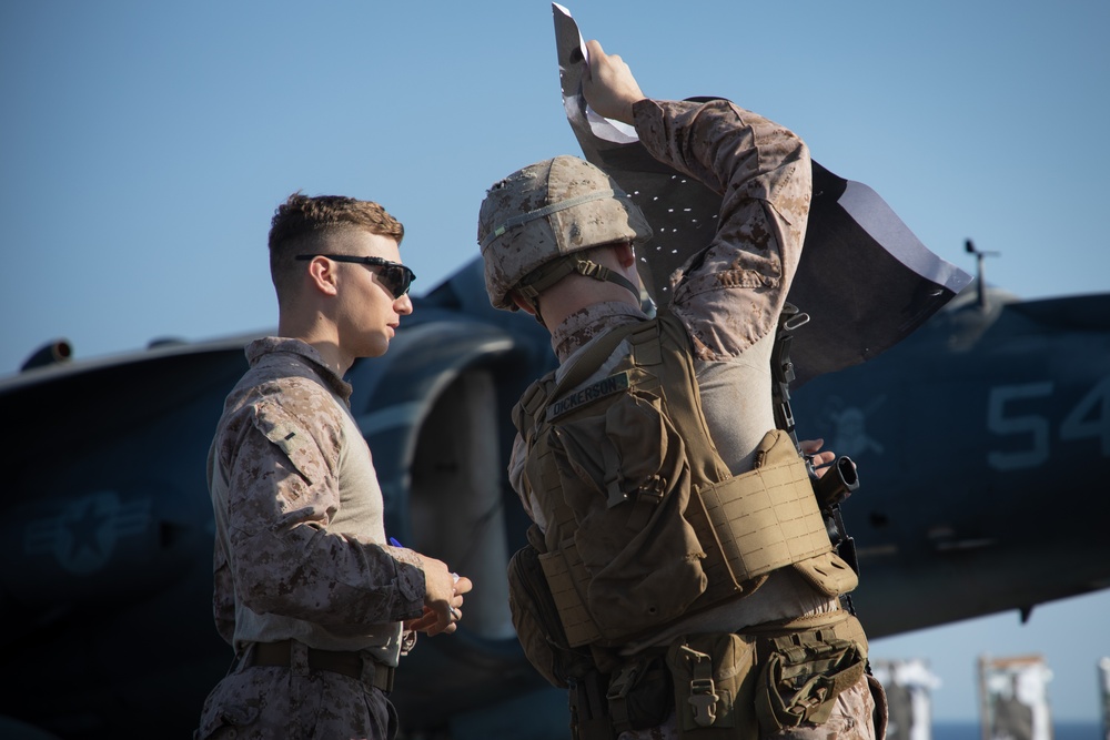 BLT 1/8, 24th MEU (SOC) Deck Shoot on USS Wasp (LHD 1)