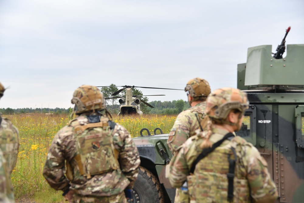 Security Forces Conduct Medical and Casualty Evacuation Training