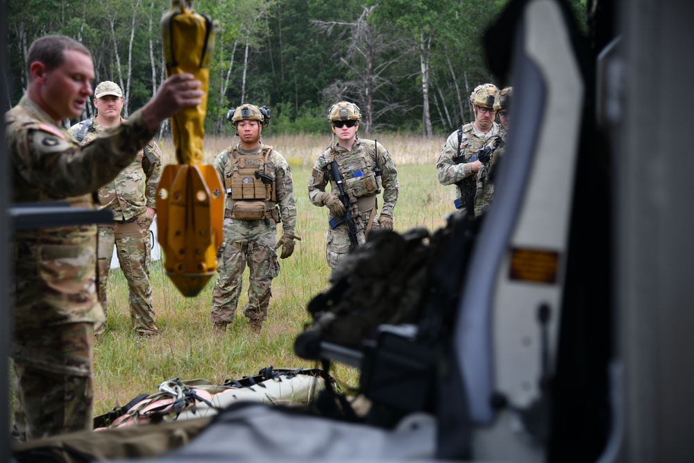 Security Forces Conduct Medical and Casualty Evacuation Training