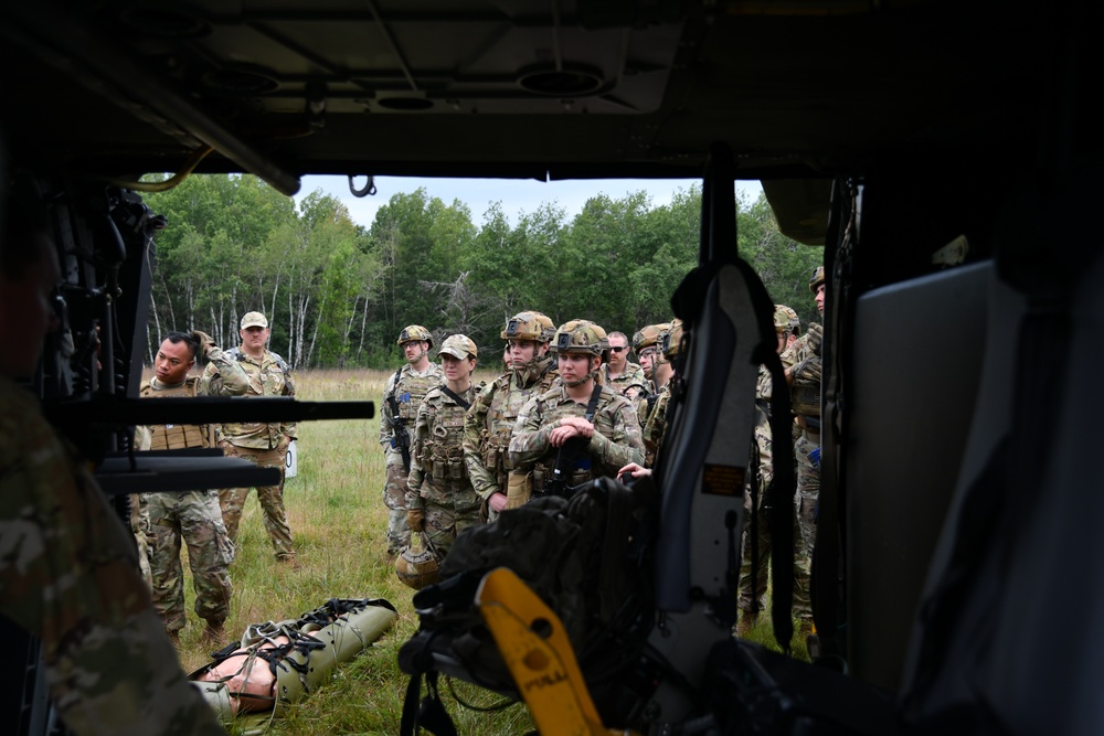 Security Forces Conduct Medical and Casualty Evacuation Training