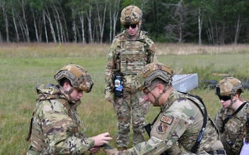 Security Forces Conduct Medical and Casualty Evacuation Training