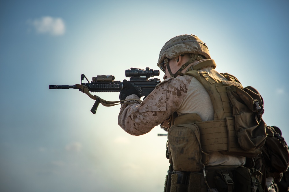 BLT 1/8, 24th MEU (SOC) Deck Shoot on USS Wasp (LHD 1)