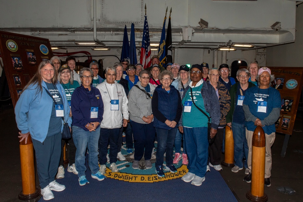 IKE Hosts Bainbridge WAVES Group in Naval Station Norfolk