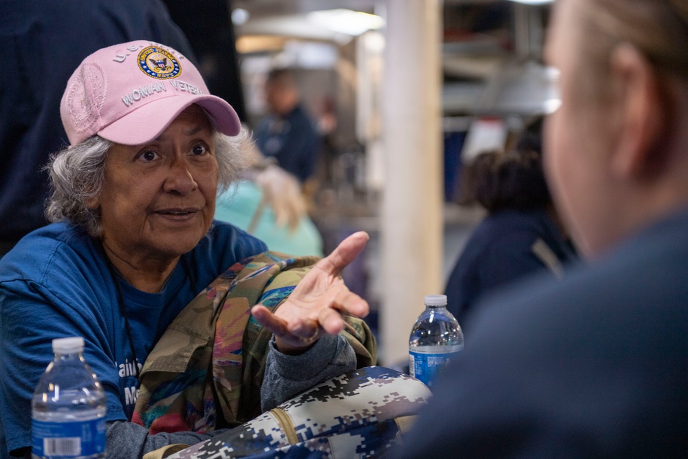 IKE Hosts Bainbridge WAVES Group in Naval Station Norfolk