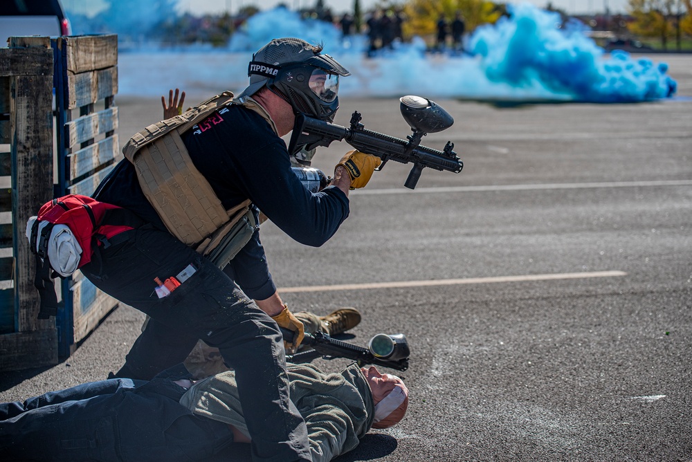 TacMed Airmen, local agencies partner for mass casualty training