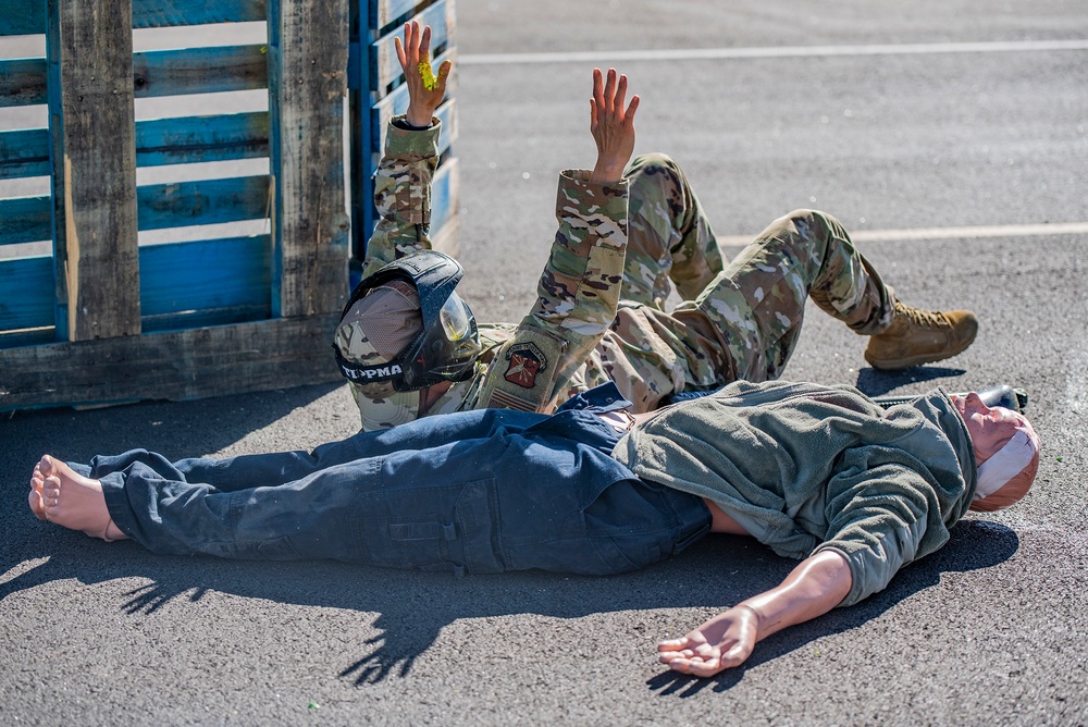 TacMed Airmen, local agencies partner for mass casualty training