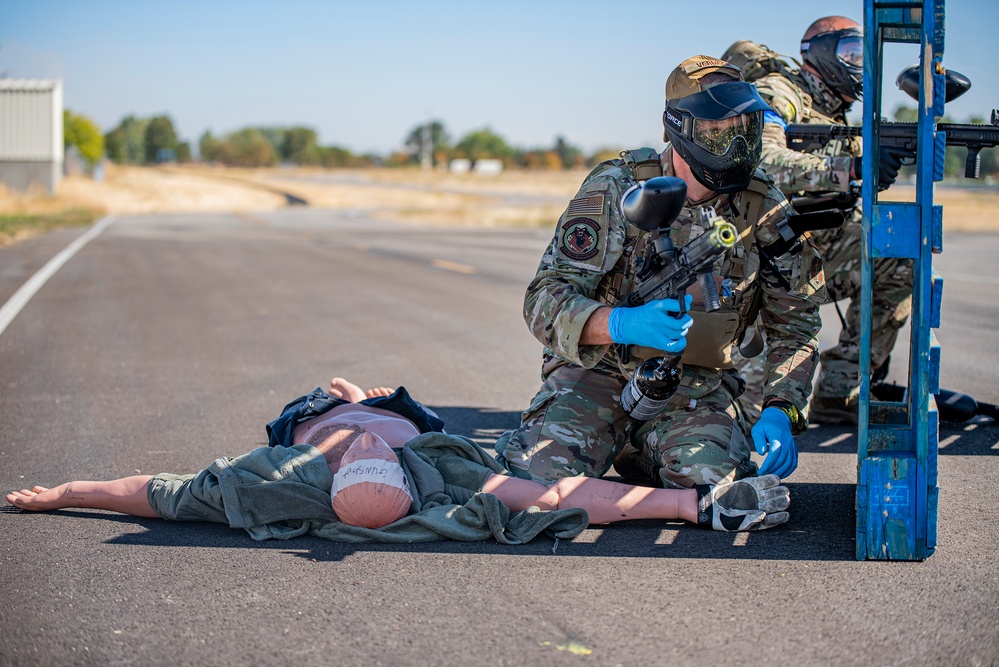 TacMed Airmen, local agencies partner for mass casualty training