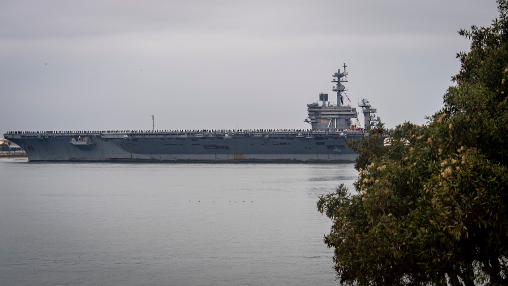 USS Theodore Roosevelt (CVN 71) returns to NASNI