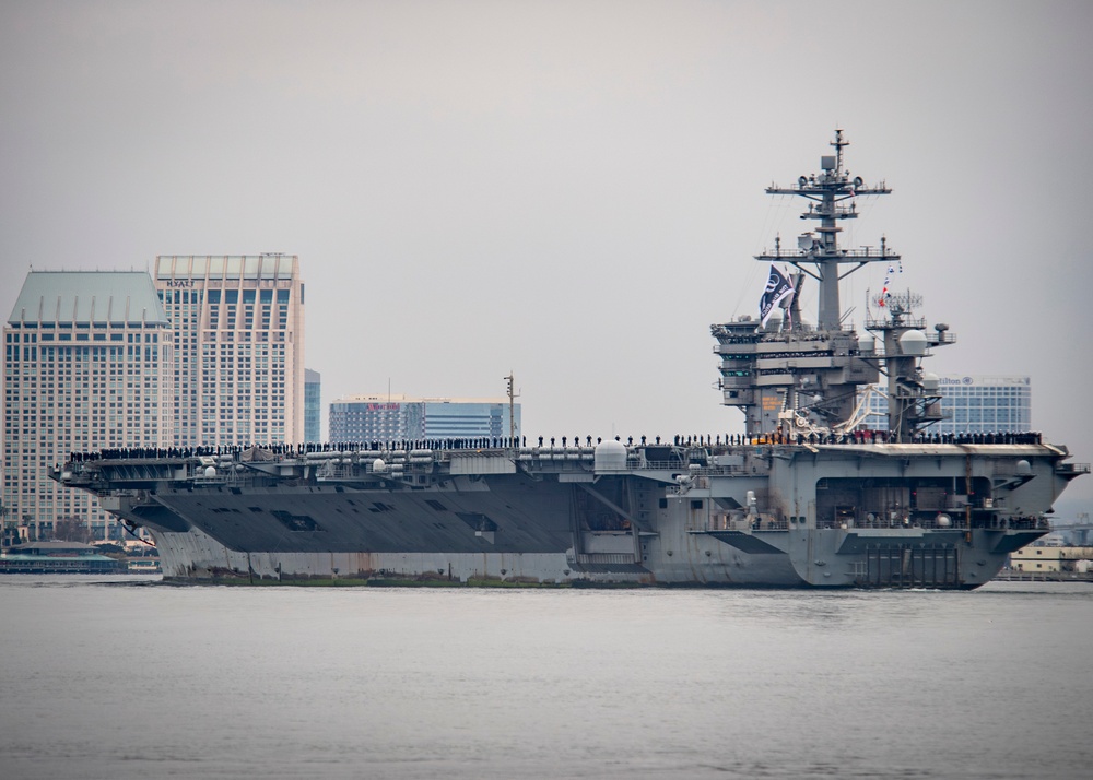 USS Theodore Roosevelt (CVN 71) returns to NASNI