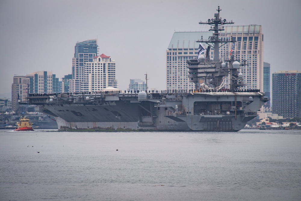 USS Theodore Roosevelt (CVN 71) returns to NASNI