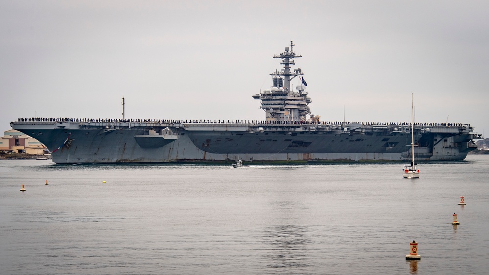 USS Theodore Roosevelt (CVN 71) returns to NASNI