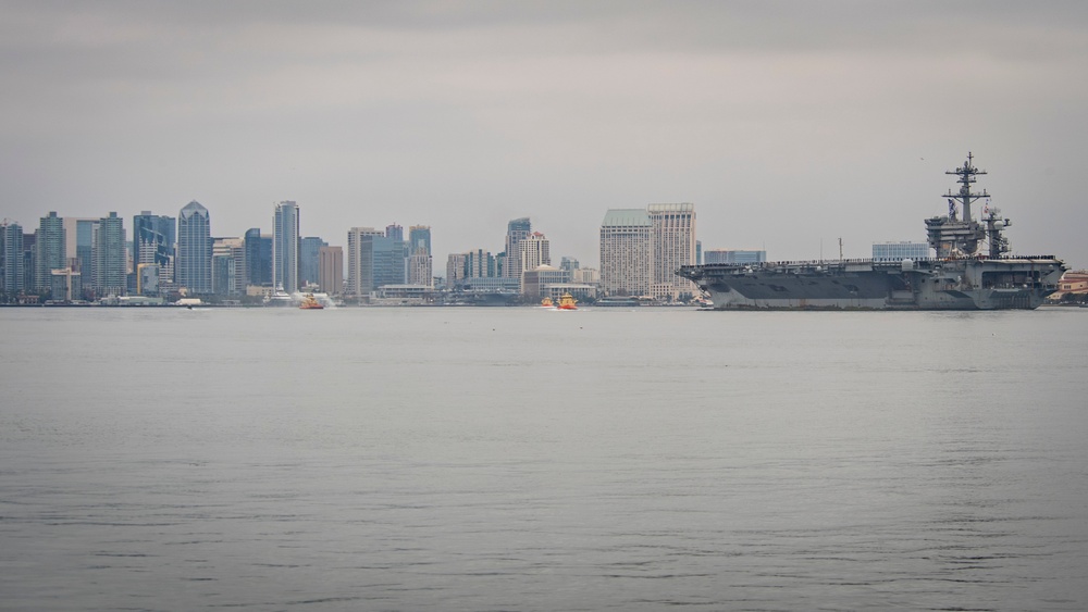 USS Theodore Roosevelt (CVN 71) returns to NASNI